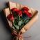 Букет 5 красных роз Букет роз 5 красных роз